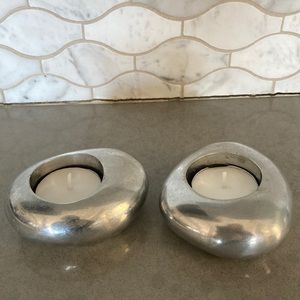 Pottery Barn tea light holders